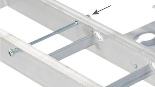 Youth spacer bar adapts track for 50-80cc dirt bikes