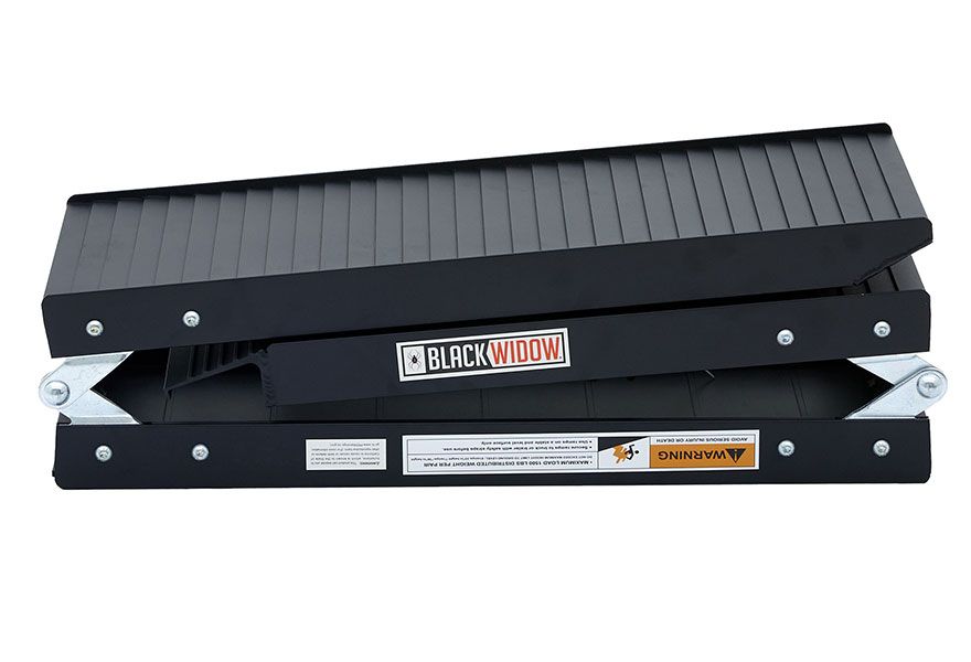 Folds in on itself to save space in truck beds, trailers or your garage