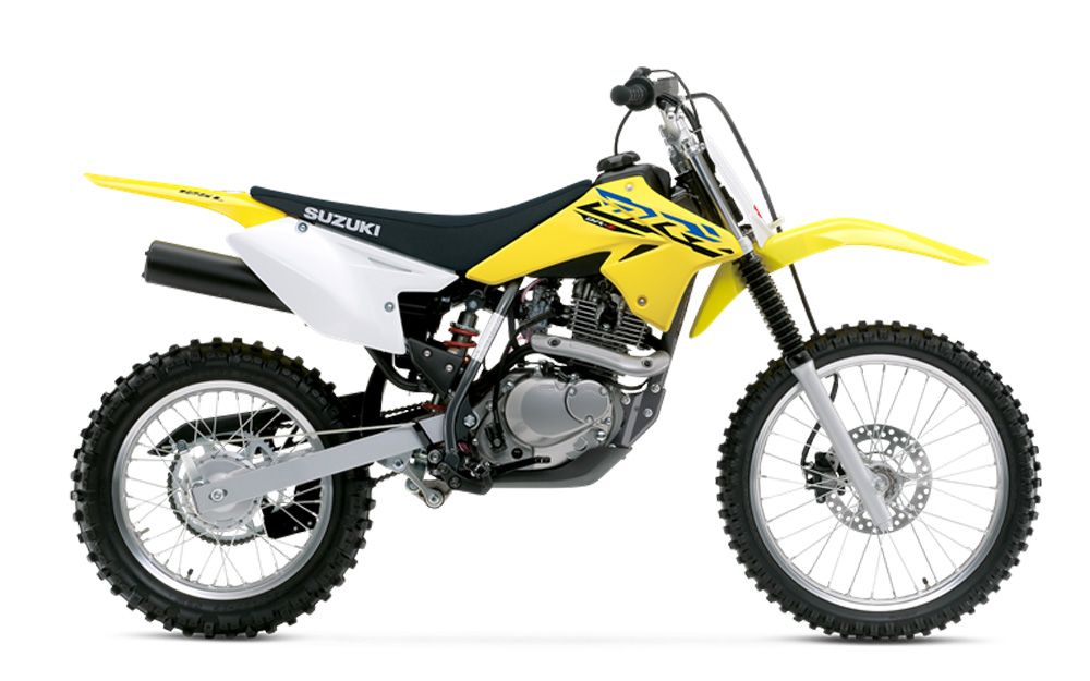 person riding Suzuki DR-Z125LS dirt bike
