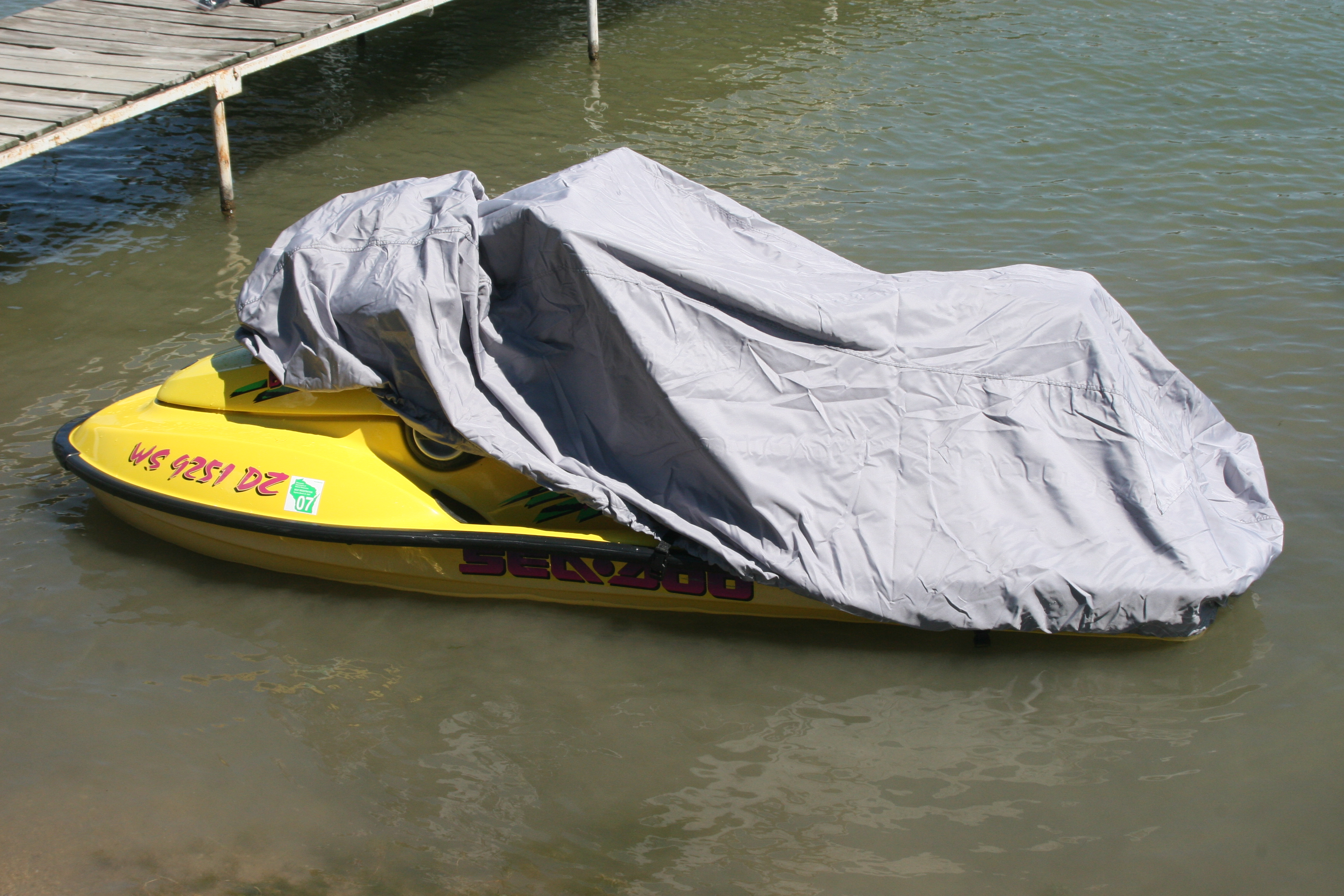 jet ski with cover
