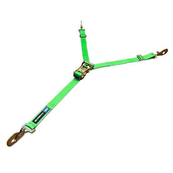 125933 35 to 40 Y-Strap with Twisted Snap Hook - Lime Green