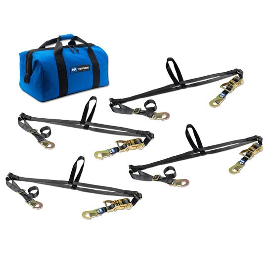 510101A Adjustable ATV Wheel Net Pack with Flat Snap Hook - Black