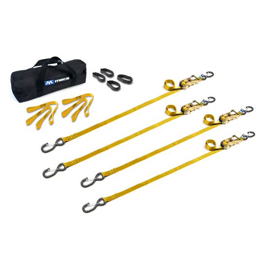 510334 1 x 6 ATV  Motorcycle Ratchet Utility Pack with S-Hook and Keeper - Yellow
