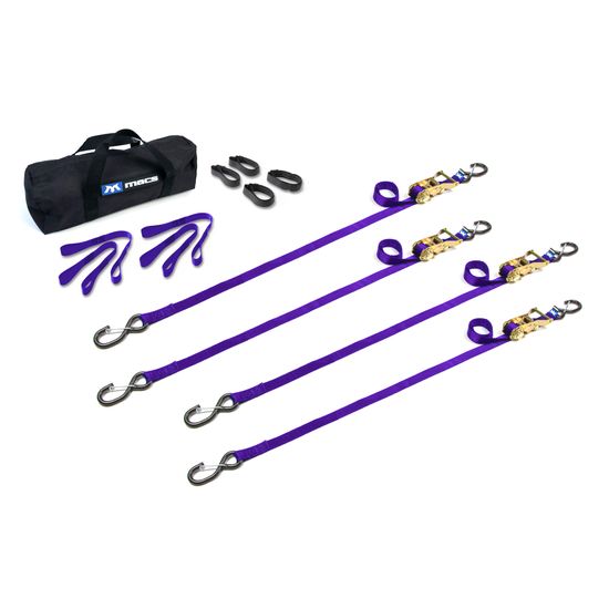 510336 1 x 6 ATV  Motorcycle Ratchet Utility Pack with S-Hook and Keeper - Purple