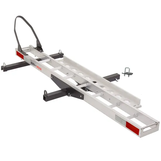 Black Widow Aluminum Dirt Bike Carrier w/Wheel Chock – 400 lb