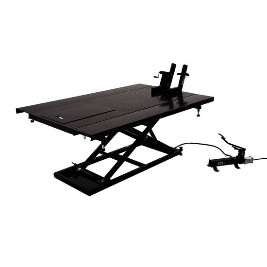 BW-1500AH-Z-P Extra-Wide AirHydraulic Motorcycle Lift Table  Shop Kit Options - 1500 lb Capacity