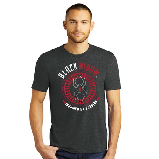 BW-BFSS03-M-SM Circular Logo Mens Short Sleeve Crew Neck T-Shirt - Small