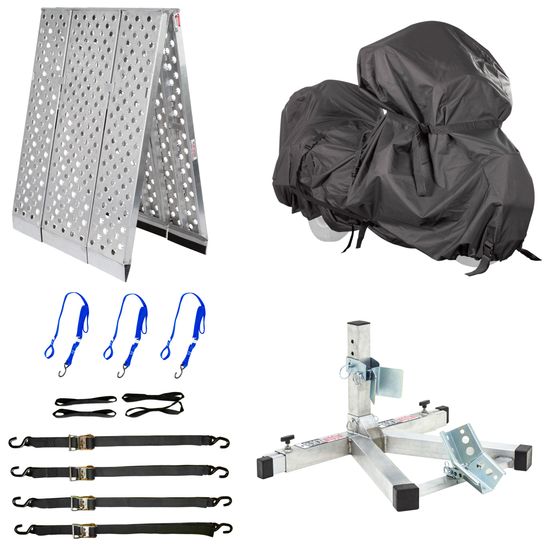 MTK1T Big Boy EZ Rizer Motorcycle Trailer Kit with Cover