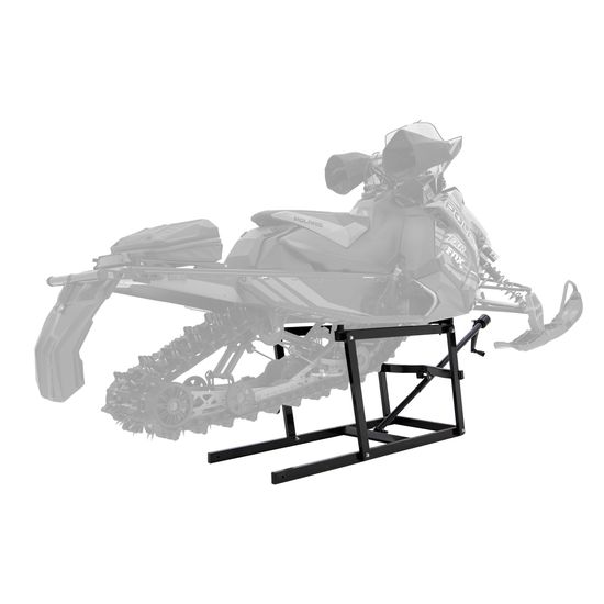 Snowmobile Rear Lift Black Ice Snowmobile Lift with Winch | Black Widow