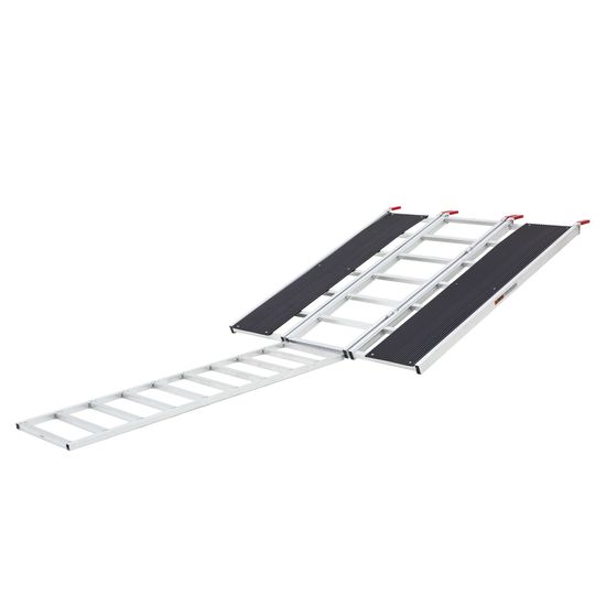 SNO-6054-HDXW-EXT Black Ice 5 Folding Snowmobile Trailer Ramp wExtension