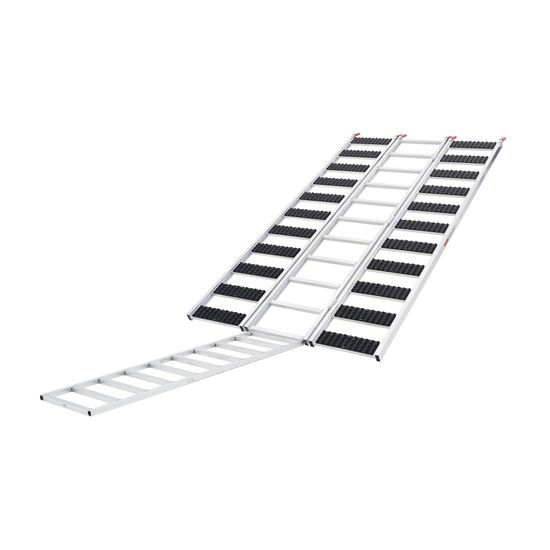 SNO-ATV-9454-EXT Black Ice 7 10 Folding Snowmobile and ATV Ramp wExtension