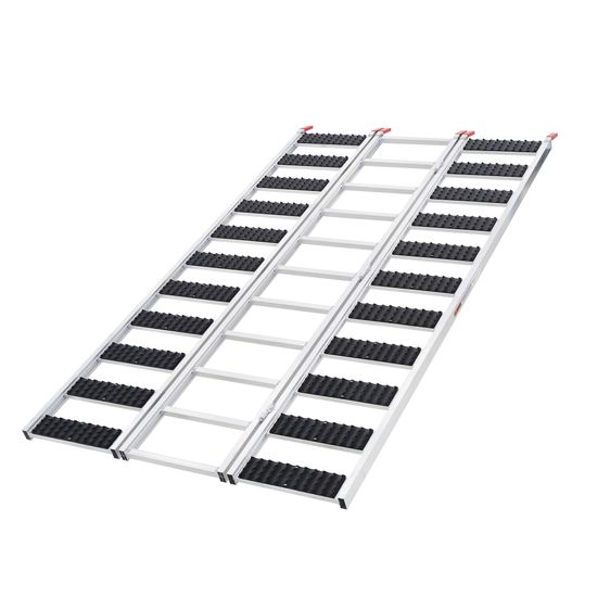 SNO-ATV-9454 Black Ice 7 10 Folding Snowmobile and ATV Ramp