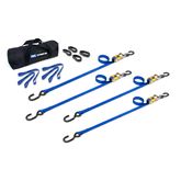 510002 1 x 6 ATV  Motorcycle Ratchet Utility Pack with S-Hook - Blue