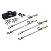 510007 1 x 6 ATV  Motorcycle Ratchet Utility Pack with S-Hook - Silver