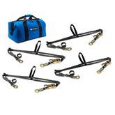 510101A Adjustable ATV Wheel Net Pack with Flat Snap Hook - Black