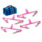 510109A Adjustable ATV Wheel Net Pack with Flat Snap Hook - Pink
