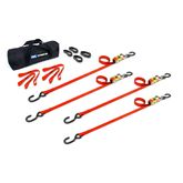 510118 1 x 10 ATV  Motorcycle Ratchet Utility Pack with S-Hook - Orange