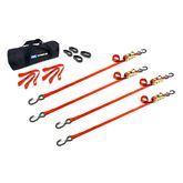 510338 1 x 6 ATV  Motorcycle Ratchet Utility Pack with S-Hook and Keeper - Orange
