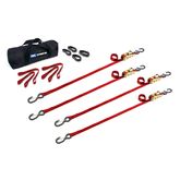 510343 1 x 10 ATV  Motorcycle Ratchet Utility Pack with S-Hook and Keeper - Red