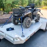 510346 1 x 10 ATV  Motorcycle Ratchet Utility Pack with S-Hook and Keeper - Purple 4