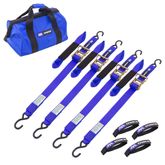 512010 2 x 6 ATV  Motorcycle Ratchet Pack with S-Hook - Blue