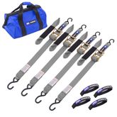 517010 2 x 6 ATV  Motorcycle Ratchet Pack with S-Hook - Gray