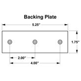 520315 Double Stud Anchor Plate Kit with Pear Ring - 15 Fastener 4-Pack 3