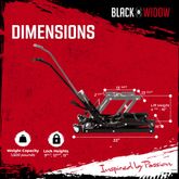 BW-0101 Motorcycle  ATV Hydraulic Jack - 1500 lb Cap AI2