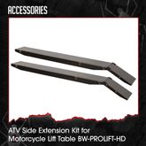 BW-PROLIFT-HD-BYO Black Widow ProLift Motorcycle Lift Table Pneumatic - Build Your Own Shop Kit 2