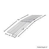 MF-10838 9 3-Piece Arched Folding Motorcycle Ramp 3