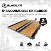 SKI-G60-2 Black Ice 5 Snowmobile Ski Guides 2-Pack AI1