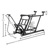 SNO-5100A Black Ice Air  Hydraulic Snowmobile Lift 2
