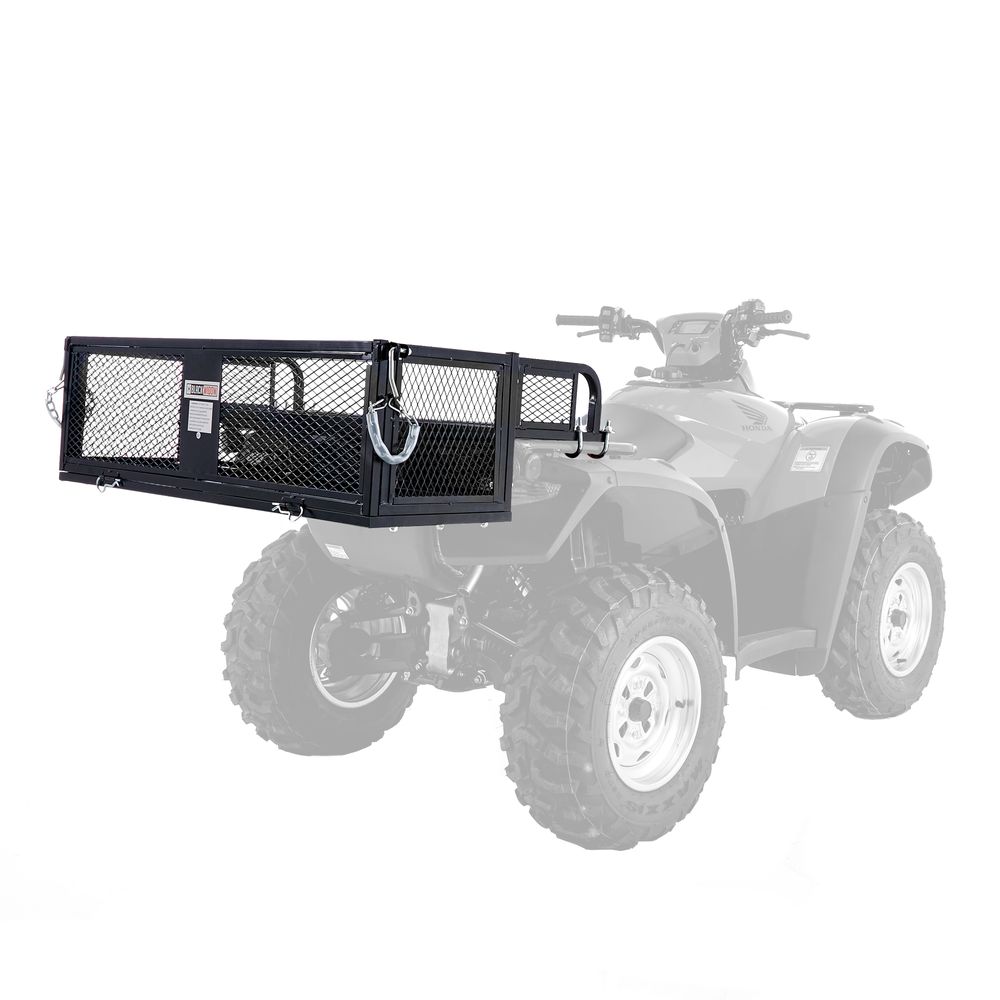 Black Widow Universal Steel ATV Rear Rack Drop Basket with Tailgate ...
