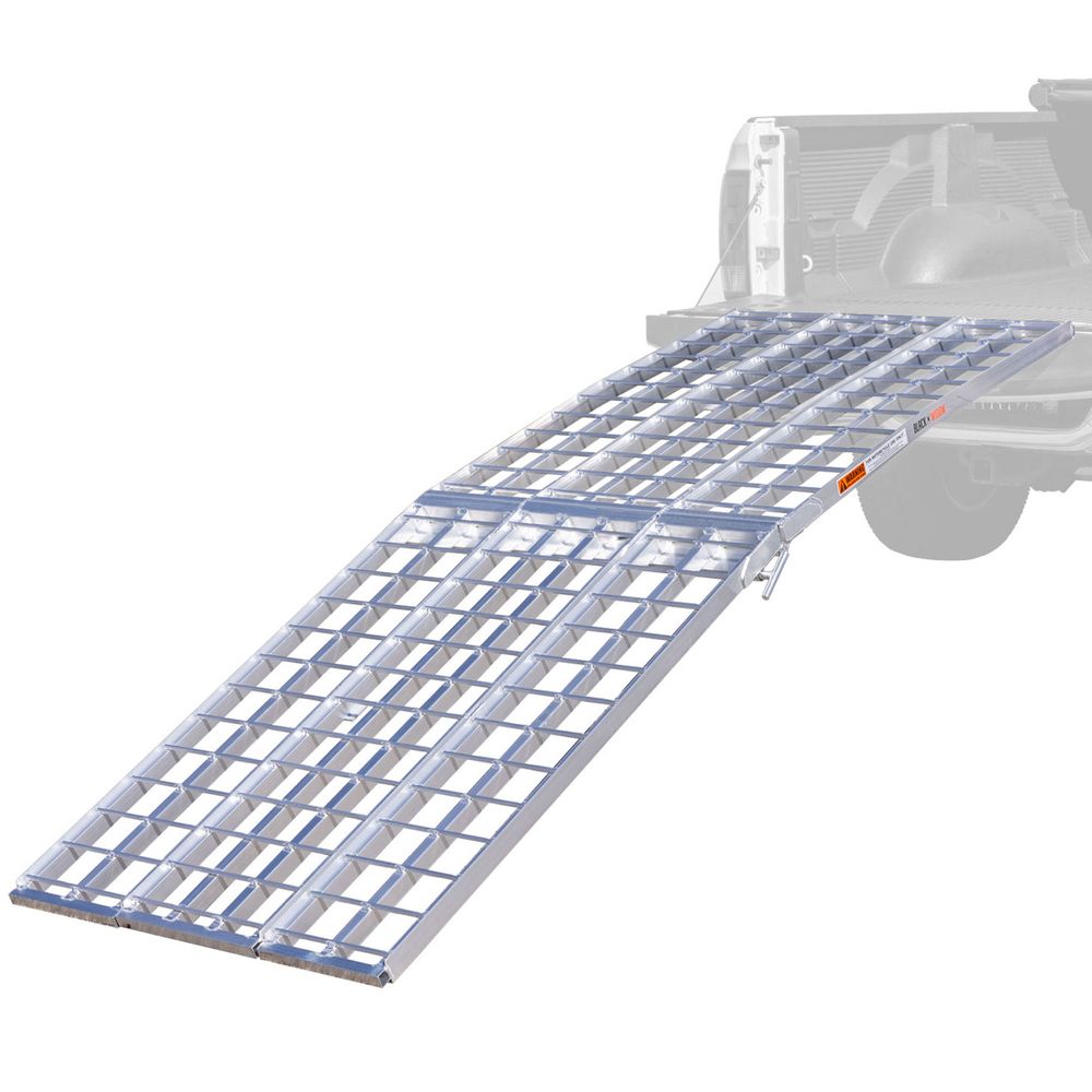 9' 3-Piece Arched Folding Motorcycle Ramp | Black Widow